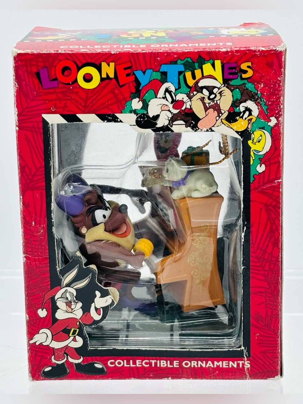 Vtg 1996 Looney Tunes Tasmanian She Devil Playing Piano Christmas Ornament NIB